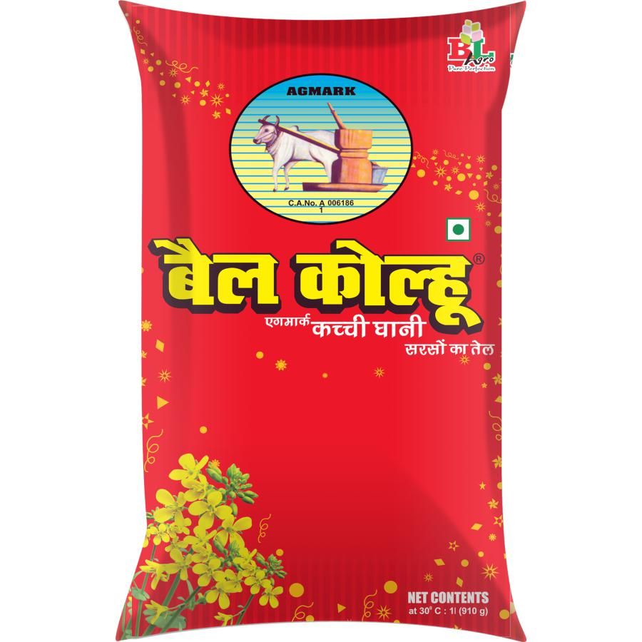 Bail Kolhu Mustard Oil Pouch