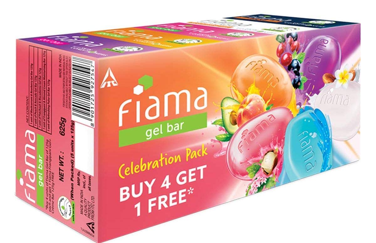 Fiama Soap Celebration Pack ( Buy 4 Get 1 Free )