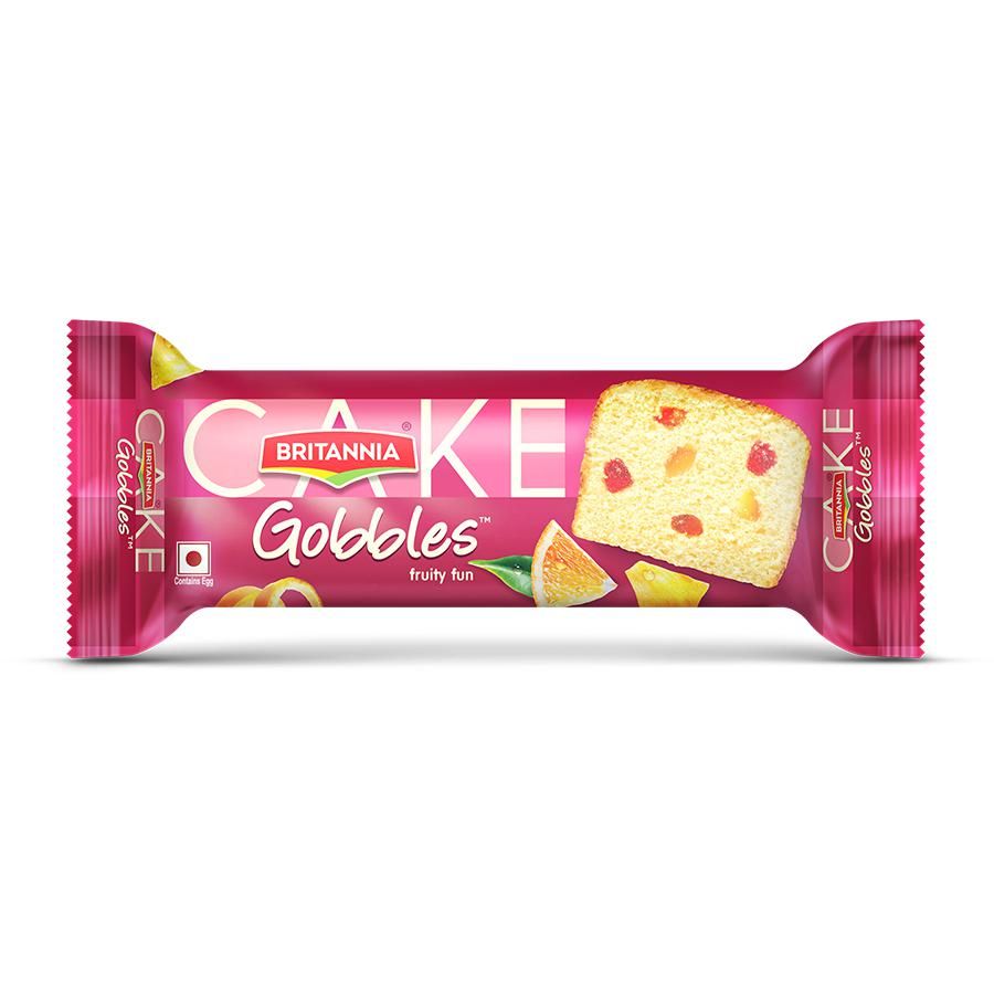 Britannia Gobbles Cake Fruity Fun